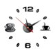 thumbnail image 1 of Reloj colgante de decoración de reloj de pared 3d, pegatina de reloj silencioso de pared Diy sin marco oso de fresa Electrónica, 1 of 4