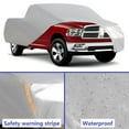 thumbnail image 2 of Labwork Full Pickup Truck Cover, 250" Silver Heavy Duty 190T Polyester Taffeta, Waterproof Dustproof Sunscreen Indoor Outdoor Fits select: 2005 FORD F150, 2017-2018 CHEVROLET SILVERADO K1500 LT, 2 of 4