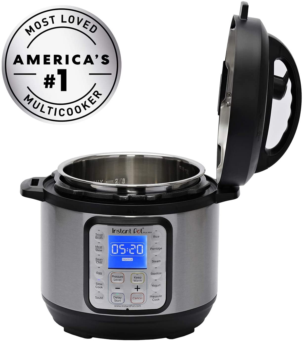 Instant Pot Duo Plus 9-in-1 Electric Pressure Cooker, Slow Cooker, Rice  Cooker, Steamer, Sauté, Yogurt Maker, Warmer & Sterilizer, Includes App  With Over 800 Recipes, Stainless Steel, 6 Quart: Home & Kitchen 