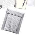 thumbnail image 1 of CATIEBYE 100pcs waterproof bubble mailers small Silver for moving and storing items, 1 of 5