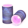 thumbnail image 2 of Flickering Flameless LED Candles set of 2 Battery Operated 18-Key Remotes Timer Halloween Fall Decor Bright Star in Sky D3''xH4''5'', 2 of 7