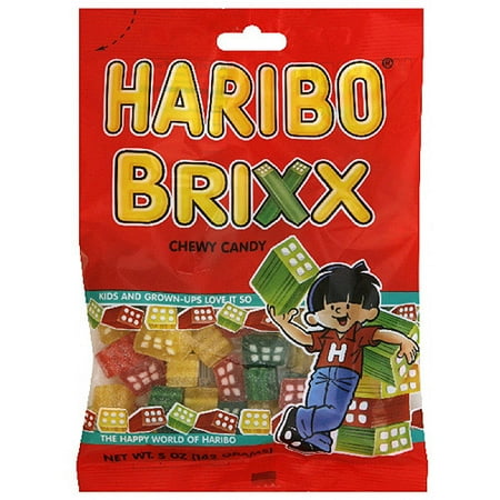 Haribo Fruit Gummies Brixx, 5 oz (Pack of 12)