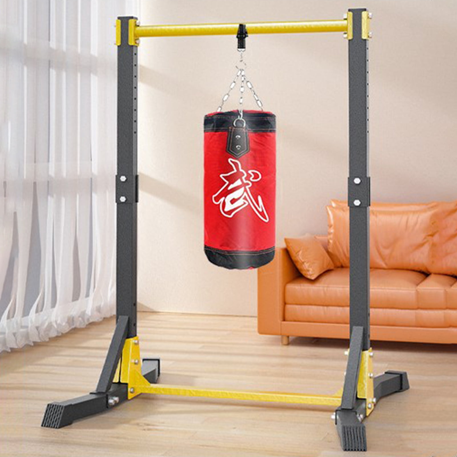 Cixusio Power Tower Pull Up Bar Station Free Standing Pull Up Bar Workout Station for Home Gym Strength Training Fitness Equipment Portable Pull-up Bar Station