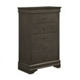 thumbnail image 3 of Home Elegance 2147SG-9 Mayville Collection Chest Stained Grey - 31.25 x 15.75 x 48.25 in., 3 of 7