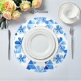 thumbnail image 5 of IAUYY Set of 6 Round Placemats for Dining Tables Heat-Resistant and Wear-Resistant DIY Printing Design Table Placemats，Applicable for Christmas Flower Morphology, 5 of 7