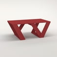 thumbnail image 5 of Ada Home Decor Furniture Burgundy Cole Modern Coffee Table, 5 of 7