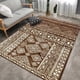 thumbnail image 3 of Alfombra estilo bohemio retro para sala de estar, sofá, decoración persa europea, alfombra antideslizante para puerta, alfombras para entrada de casa, bienvenida, 3 of 4