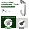 thumbnail image 4 of JJEAN-Bike Hanger Hooks Garage Rack: Bike Hooks for Garage, Heavy Duty Bike Hanging Hooks, Hooks for Hanging Bike, Overhead Rack Hooks, Silver, 4 of 4