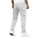 thumbnail image 5 of Ceisia Men's All-Season Solid Color Outdoor Gift Workwear Pants Multi-Pocket Elastic Drawstring Waist Breathable for Casual F itness Daily Wear, 5 of 9