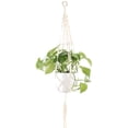 thumbnail image 4 of Colgador de plantas Maceta colgante para interiores, Soporte para plantas colgante hecho a mano para exteriores con borlas Sin canasta de cuentas Soporte Macetas para decoraciones Xemadio WMZL-38, 4 of 9