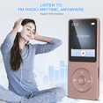 AGPTEK MP3 Player, Portable Music Player, A02 Rose Gold