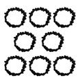 thumbnail image 1 of MesaSe 8 Pcs Chouchous Accessoires de Cheveux Réglables pour Femmes Bandeau Robuste en Soie Style10 Noir, 1 of 4