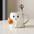 thumbnail image 7 of Water Bottle,Ceramic Halloween Coffee Mug White Cup Novelty Mugs For Juice Latte Tea Cappuccino, 7 of 7