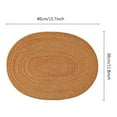 thumbnail image 2 of 6 Pcs Oval Rattan Placemat,Natural Rattan Hand-Woven,Tea Ceremony Accessories,Suitable for Dining Room, Kitchen,Etc, 2 of 10