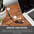 thumbnail image 2 of RGRGSA-Cable Clips | 30 Pack Nylon Cord Keeper with Adhesive | Removable Cord Holder for Desk, Wall or Nightstand Cable Management | Black and White, 2 of 4