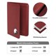 thumbnail image 5 of Funda para pasaporte Stouchi AirTag con RFID para mujer, piel roja, 5 of 7