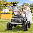 thumbnail image 5 of Officially Licensed Chevrolet 4WD 24V Ride ons, Joyracer Electric Car for Kids with Remote Control, Bluetooth, USB, LED Lights, Gray, 5 of 16