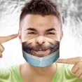 thumbnail image 3 of cubierta divertida Creatividad Impresión 3D Funny Bandit Prank Mascarilla Mascarilla Boca Adultos F F Magideal cubierta divertida, 3 of 7