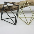 thumbnail image 4 of Rustic Style Freestanding Wall Hanging Quadrilateral Pyramid Shape Geometric Metal Tillandsia Air Plants Rack Holder Rose Gold No Plants, 4 of 5