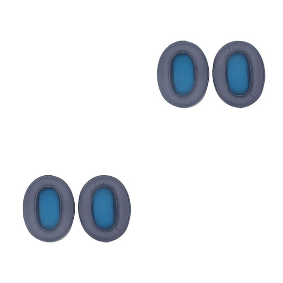 ziyahi Ear Pad Earpads Noise Cancelling Headset Ellipse Cushion Earmuffs Headphone Replacement for WH-XB900N Headphones Blue 2Set