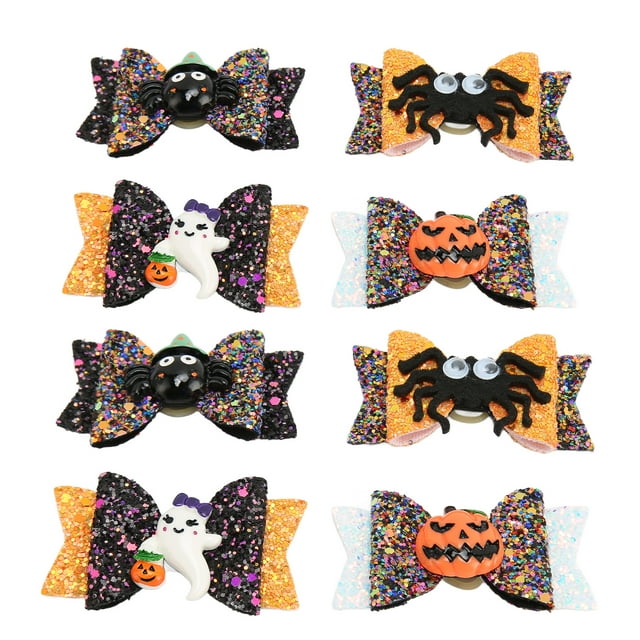 Lazos Para El Pelo De Mascotas De Halloween, Lazos Para El Cuidado De Cachorros, Material De Poliéster, Respetuoso Con La Piel, Evita Resbalones, Lindo Para Fiesta Y Caminar