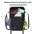 thumbnail image 4 of RFID-Blocking Neck Passport Pouch, Anti-Theft Travel Document Wallet with Adjustable Strap, Water-Resistant & Breathable for Secure Travel，Black, 4 of 7