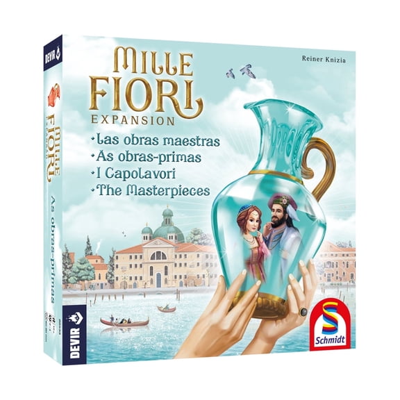 Devir - Mille Fiori Strategy Board Game for 2–4 Players Ages 10 , Card Drafting and Area Control Tabletop Game, 75-Minute Playtime