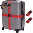 thumbnail image 1 of Correas de equipaje GORILLA GRIP, resistentes y ajustables, paquete de 2, rojas, 1 of 9