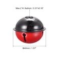 thumbnail image 2 of Jingle Bells, 40mm 5pcs Craft Bells with Star Cutouts for DIY, Black/Red, 2 of 6