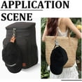 thumbnail image 4 of 4Pcs PU Leather Hat Clip Pink Gray Multifunctional Portable Bag Purse Backpack Luggage Sun Caps Holding Clip with Gold Alloy Swivel Clasp for Travel Outdoor Hats Accessories diy, 4 of 9