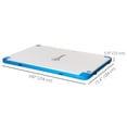 thumbnail image 2 of 8' x 6' Water Floating Dock, Rafting Inflatable Island with Air Pump and Backpack for Pool, Beach, Ocean, Blue, 2 of 7