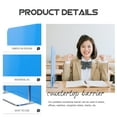 thumbnail image 5 of Blue Countertop Sneeze Guard for School desks and Office Spaces Portable Privacy Shield Board 1, 5 of 10