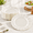 Ivory-7in, variant on 72 Pack Red Plastic Plates 10" Disposable Wave Edge Dinner