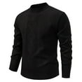 thumbnail image 2 of HAiming Men's Sweater Long-Sleeve Crew Neck Strenchy Casual Solid Color Pullover Tops Trendy Clothes, 2 of 4