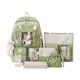 thumbnail image 5 of Conjunto de mochila escolar para niñas, multiusos, ligera y con bolsillos laterales. Verde, 5 of 7