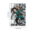 thumbnail image 2 of My Hero Academia Tapestry, Anime Wall Poster Art, Wall Tapestry For Bedroom Living Room Dorm Room, Wall Hanging For Festival Party Events Background Photography Backdrop, 60x40 Inch, 2 of 9