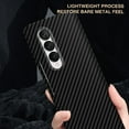 thumbnail image 5 of SaniMore for Samsung Galaxy Z Fold 5 7.6" 2023 Case, Slim Carbon Fiber Support Wireless Charging Shockproof Anti-drop Lens All-inclusive Heavy Duty Protective Anti-fingerprint Magnetic Cover, Black, 5 of 9