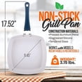 thumbnail image 2 of NutriChef  9.45'' Grill Pan - Non-Stick High-Qualified Kitchen Cookware, 2 of 6