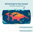 thumbnail image 5 of Wildkin Microfiber Nap Mat for Toddler Boys and Girls, Daycare and Preschool, Roll-up Design (Jurassic Dinosaurs Blue), 5 of 9