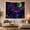 Moonlit Raven, variant on Stylized Fox As With Main, Mystical Fantasy for Space Lovers, Galaxy Room Decor Home Decor Accent, Mother's Day Gift, Tapestry Wall Hanging for Bedroom and Dorm