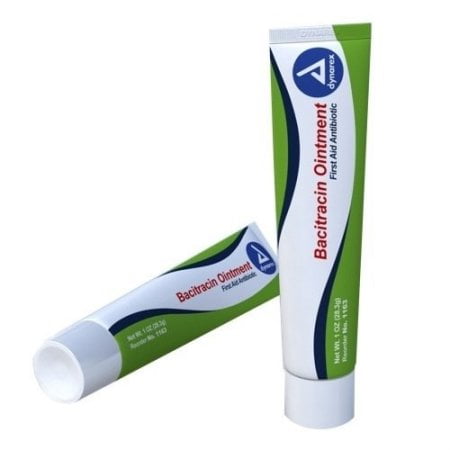 2 Pack -Dynarex Bacitracin First Aid #1163 Antibiotic Ointment 1oz Tube Each