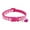 Pink, variant on Pet Dog Collar with Bell Adjustable 7.48"-12.60" Reflective Nylon Dog Collar Durable Heavy Duty for All Breed All Weather