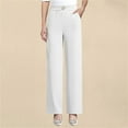 thumbnail image 2 of Women's Pull On Dress Pants with Elegant Drape Comfortable Trousers for a Polished Casual Look, 2 of 9
