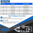 thumbnail image 5 of Kayme 600D Heavy Duty Boat Cover, Waterproof and Tear Resistant Boat Canvas, Tarps with Windproof Straps. Fit for V-Hull, Tri-Hull, Bass Boat, Fish & Ski Boat, Length 16'-18.5', Width up to 94"., 5 of 6
