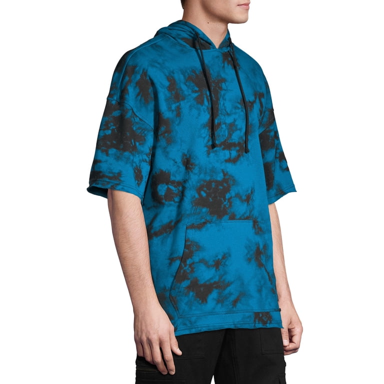No Boundaries Men's and Big Men's Tie Dye Short Sleeve Hoodie, up to Size  3XL - Walmart.com