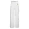 thumbnail image 4 of Pants for Women Women Casual Pants White Pants for Women Workout Pants Women Loose Fit Womens Wide Leg Pants Womens Summer Outfits, 4 of 7