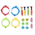 thumbnail image 1 of Torpedos Swim Sinking Set Seahorses Fish Rings Underwater Swimming Pool Toy for Children Kids, 1 of 14