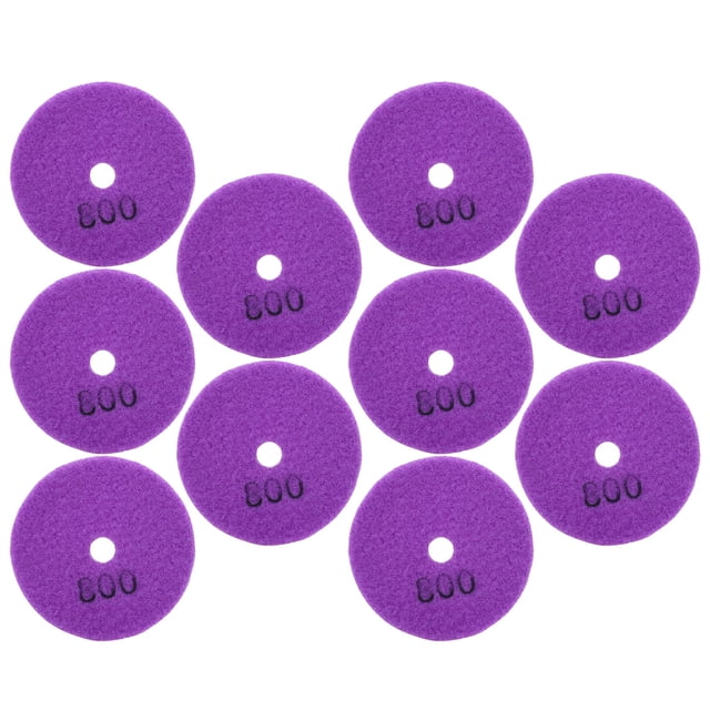 10 discos de lijado de 3 pulgadas, almohadillas para pulir diamantes, mármol, piedras de hormigón, malla 800