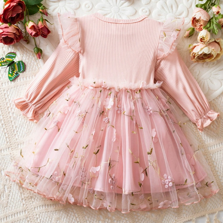 knee length dresses for ladies Opal Pink Long Sleeve Maxi Dress - US 4