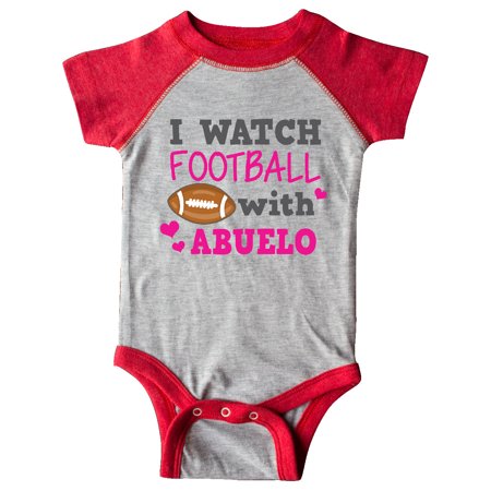 

Inktastic I Watch Football with My Abuelo Gift Baby Boy or Baby Girl Bodysuit